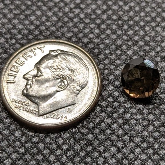 Deep Smoky Quartz Round Cut - Picture 1 of 5